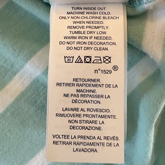 Polo Ralph Lauren Women’s L/S T-Shirt Blue & White Striped Spell Out Size XL - Picture 11 of 13